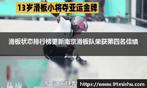 滑板状态排行榜更新南京滑板队荣获第四名佳绩
